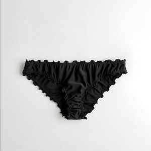 Black Ruffle Cheeky Bikini